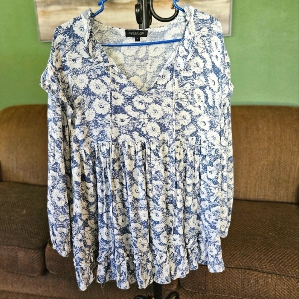 Rachel Zoe L long tunic top